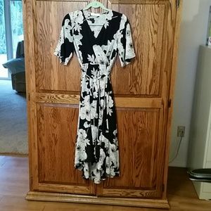 Chris and Carol Dress with high low hem.